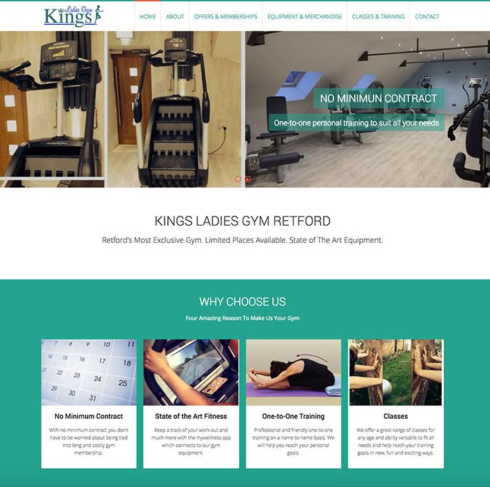 Kings Ladies Gym Web Development Web Developer